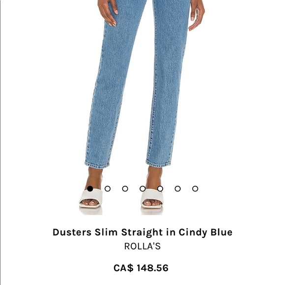 Rollas Dusters Slim Straight in Cindy Blue - Picture 4 of 5